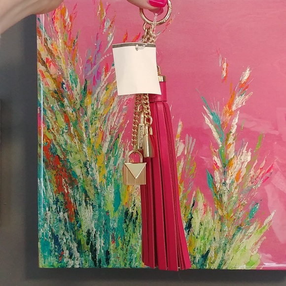 NWT Micheal Kors XL Bag Charm Leather Tassel - Picture 8 of 8